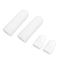 BESPORTBLE 2 pcs/Pack Flexible Soft Silicone Gel Finger Sleeves Separators Protectors Protector for Callus Cracked Skin Corn Blisters