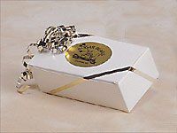 Set of 10 - 1/2 Pound Gloss White Candy Wedding Party Favor Boxes 5.5 Inch x 2.75 Inch x 1.75 Inch