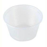 1.5 oz GFS translucent portion cups (200 cups per pack)