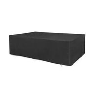 Garden Furniture Set, 210D Oxford Cloth Waterproof UV Protection Terrace Cover Black Various Sizes Available (Size : 123x123x74CM)