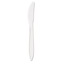 General Supply PPKN Medium-Weight Cutlery Knife White 1000/Carton