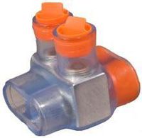 Morris Products 97432 Multi-Cable Connector, Insulated, Dual Entry, Clear, 2 Ports, 500 - 6 Wire Range