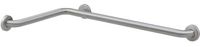 Bobrick 5837.99 Stainless Steel Two-Wall Tub/Shower Toilet Compartment Grab Bar with Snap Flange, Peened Gripping Surface Satin Finish, 1-1/4" Diameter x 36" Width x 54" Depth