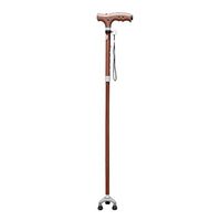 Shouzhang Old Man Walking Stick Portable Walking Stick Non-Slip Telescopic Folding Walking Stick Cane 3 Foot Walking Stick 5 File Adjustment Height NN (Color : Copper)