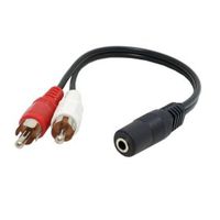 ChenYang 3.5mm 1/8 Stereo Female Mini Jack to 2 Male RCA Plug Adapter Audio Y type Cable