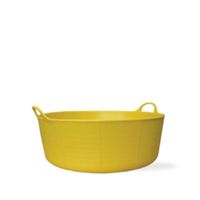 (2 Tubs) 3.9 Gallon Yellow Small Shallow Tubtrug