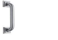 Jaclo 2724-DP-PCH Grab Bar with Contemporary Square/Diamond Flange, Polished Chrome, 24"