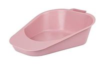 Portable, Easy to Clean Fracture Bedpans,Non-Stick Surface, Rose 1 Each