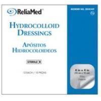 ReliaMed Beveled Edge Hydrocolloid Wound Dressing, 6" X 6", Box of 5