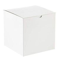 Premium Gift Boxes - White Paper Gift Boxes for Cupcakes, Coffee Mugs, Candles, Gifts - Easy to Assemble - 4 x 4 x 4 inches (25)