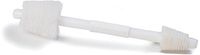 Carlisle 4067902 Spectrum Double-End Plug Valve & Fitting Brush, Plastic Handle, White Polyester Bristles, 19" L (Case of 6)