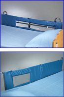 Skil-Care Vinyl Bed Rail Pads, Expanded Thru-View Window # 401047 - 15"x1"x72", pair