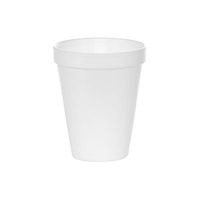 (100 Count) 12 oz White Foam Cups, Disposable Foam Drink Cups, To Go Coffee Cups, Insulated Foam Cups for Hot/Cold Drinks by Tezzorio