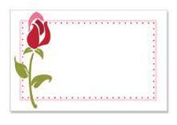 Red Rose Gift Note Cards with Envelopes and Gold Seal -25pack Set