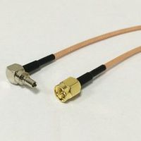 RF SMA Switch CRC9 Pigtail Cable SMA Male Switch CRC9 Male Right Angle adapter RG316 Cable 15cm 6" High Quality Ships Quickly From USA