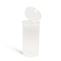 13 Dram Clear Squeeze Pop Top Prescription Container Pill Bottle Tubes Doob Rx (315 Count, Case)