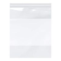 Plymor Heavy Duty Plastic Reclosable Zipper Bags w/White Block, 4 Mil, 12" x 15" (Pack of 200)