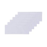 Microfiber Cleaning Cloths – Perfect for Cleaning Eyeglasses, Camera Lenses, iPad, Tablets, Phones, iPhone, Android Phones, and Other Delicate Surfaces (White, 6" x 7" - Pack of 6)