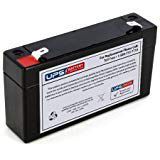 Yuasa NP1.2-6 6V 1.2Ah Replacement Battery with F1 Terminal