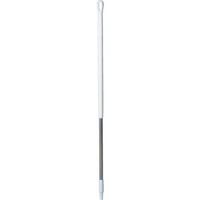 Vikan 29355 Aluminum Handle with Threaded Tip, 1-7/32" Diameter, 51", White