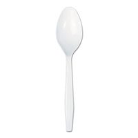 Boardwalk BXSPOON Full-length Polystyrene Cutlery, Teaspoon, White, 100/box