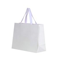 12pcs Distingué BAG11.8X4.7X9" Premium Sturdy Durable 250g Thick Gift Bag, Cotton Handles Bag, Perfect for Gift Bags, Party Bags, Wedding Gift Bag (White)