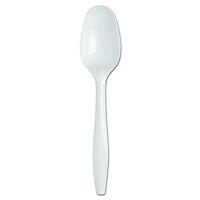 Dixie SSS21P SmartStock Plastic Cutlery T-Spoon Refill, 5.5" Length, Polypropylene, White (Pack of 960)
