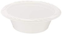 Blue Sky 237-2 12 oz white disposable plastic bowls, heavy duty plates. 200 per pack, 200 PACK