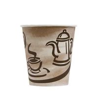 EHC10-P Empress Paper Hot Cup 10oz Squat Stock Print 20/50, 1000 per case
