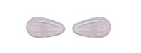NicelyFit Screw-In Nose Pads w Air Cushion for Oakley Eye Glass Eyeglass Sunglass Frames 15mm x 7mm (Clear - 10 Pairs)