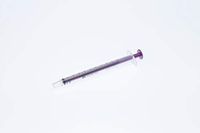 Reusable Syringe w/Purple Plunger, 1ml, Oral Tip, Individually Packed, Sterile