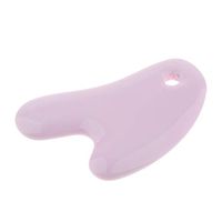 Chinese Ceramic Gua Sha Facial Care Massage Board Trigger Point Scraping Acupuncture Massage Tool - Pink