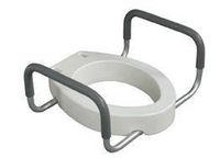 Drive Medical Raised Toilet Seat Elongated with Removable Arms