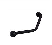 Handrail anti-skid frame safety toilet frame Shower Handrail, 43cm Black Stainless Steel Bathtub Handle Elderly Disabled Handrail Safety Handrail for Bathroom Bathroom Shower Bathroom toilet Disabled