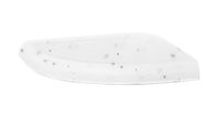 Swanstone ES20000.035 Solid Surface Corner 2-pieces Shower Soap Dish, 4.75-in L X 4.75-in H X 1-in H, Arctic Granite