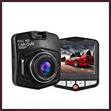Car Camera Dash Cam Full HD DVR Video Recorder With 16 GB SD Card, Black