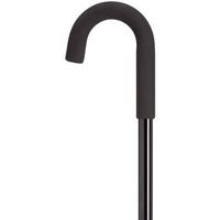 Men's Crook Handle Cane Color: Black
