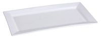 Yanco LK-208 Rectangular Plate, 8" Lengthx 5.75" Width, Porcelain, Bone White, Pack of 36