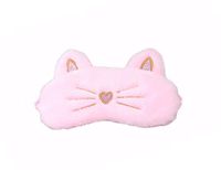 Cute Cartoon Novelty Animal Cartoon Pink Heart Cat Eye Mask for Sleeping Sleep Mask Sleping Mask Blindfold Eye Cover for Women Kids Adult Girls Boys