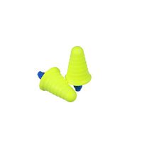 3M E-A-R Push-Ins Earplugs 318-1008, with Grip Rings, Uncorded, Poly Bag, 2000 Pair/Case