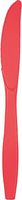 Creative Converting 10146 Touch of Color Plastic Knives, One Size, Coral
