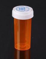 Reversible Cap Prescription Vials - Push Down and Turn - Amber - 40 Dram - 12 pcs (Pharmacy Vial, Medicine Container, Pill Container)
