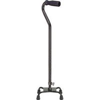 Drive Quad Cane with Small Base Chrome , 300 lb Weight Capacity (1 Each)