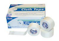 1201672 PT# C110 Tape Hypo-Silk - 1"x10yd Cloth Adhesive White 12/Bx M...