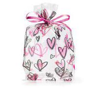 100 Ct Small Pink Mine All Mine Hearts 7x2x3 Inch Cello Cellophane Treat Food Snack Bags BEND-927