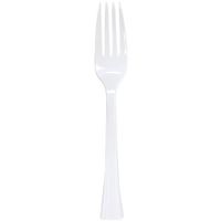 Lillian Tablesettings 48 Count Premium Plastic Fork, Pearl