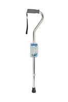 Blue Jay An Elite Healthcare Brand Handle Cane Silver Walking Stick | Ergonomic Handle | Soft Foam Adjustable Walking Device | Grip Mobility Aids