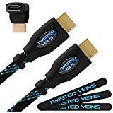 Twisted Veins HDMI Cable 150 ft, Long High Speed HDMI Cord with Ethernet, Maximum Length Single Piece Cable - a Replacement Option for an HDMI Extension/Extender