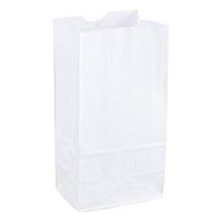 Duro Grocery/Lunch Bag, Kraft Paper, 4 lb Capacity, (100 Count) (White)