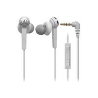 Audio Technica ATH-CKS55i WHITE | SOLID BASS Inner Ear Headphones with Microphone for iPod/iPhone/iPad (Japan Import)